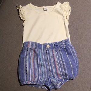 Gap shorts and tank outfit